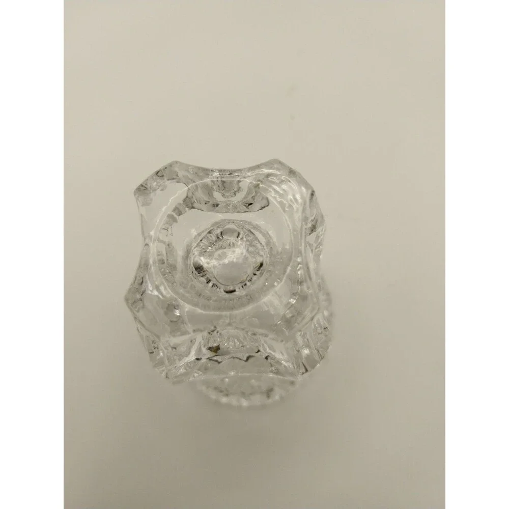 Vintage Kristal Zajecar 24% Lead Crystal Toothpick Holder Mini Bud Vase Yugoslav